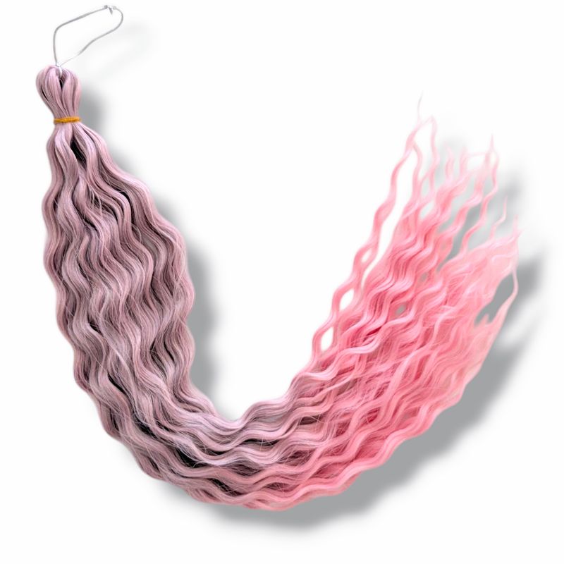 Mermaid Waves Braiding Hair - Dusty Pink (Ombre)