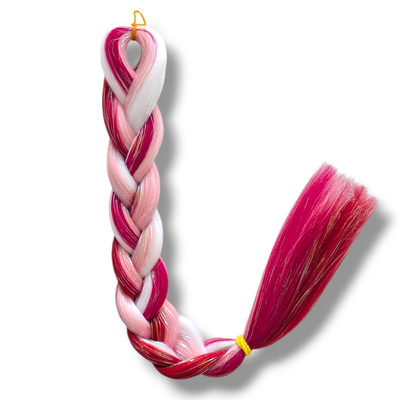 Mermaid Braiding Hair - Strawberries and Cream
