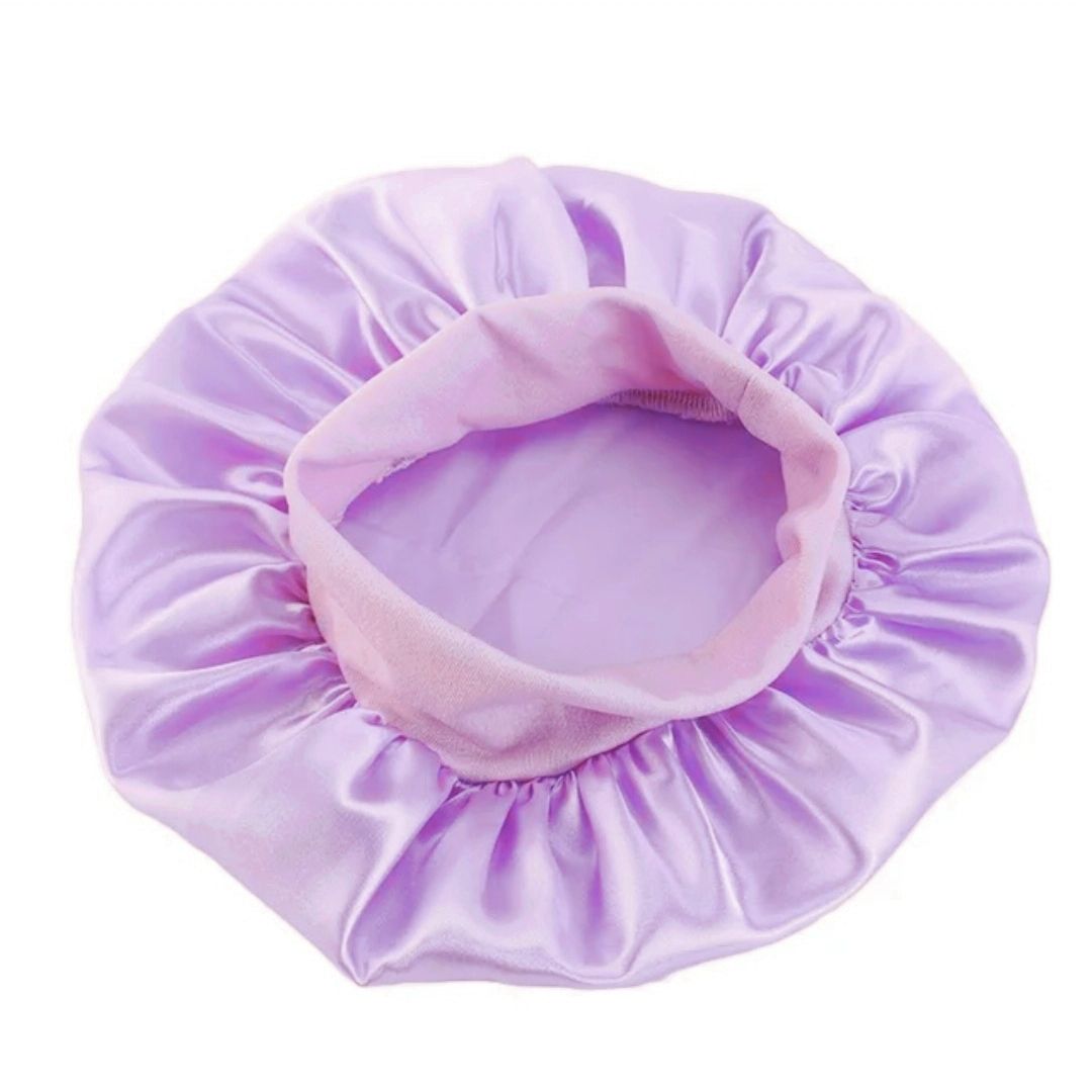 Kids Silky Sleep Bonnet - Lilac