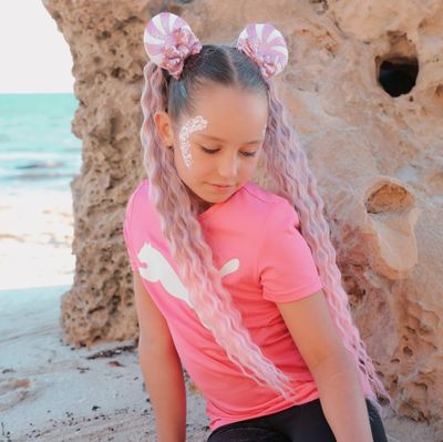 Mermaid Waves Braiding Hair - Dusty Pink (Ombre)