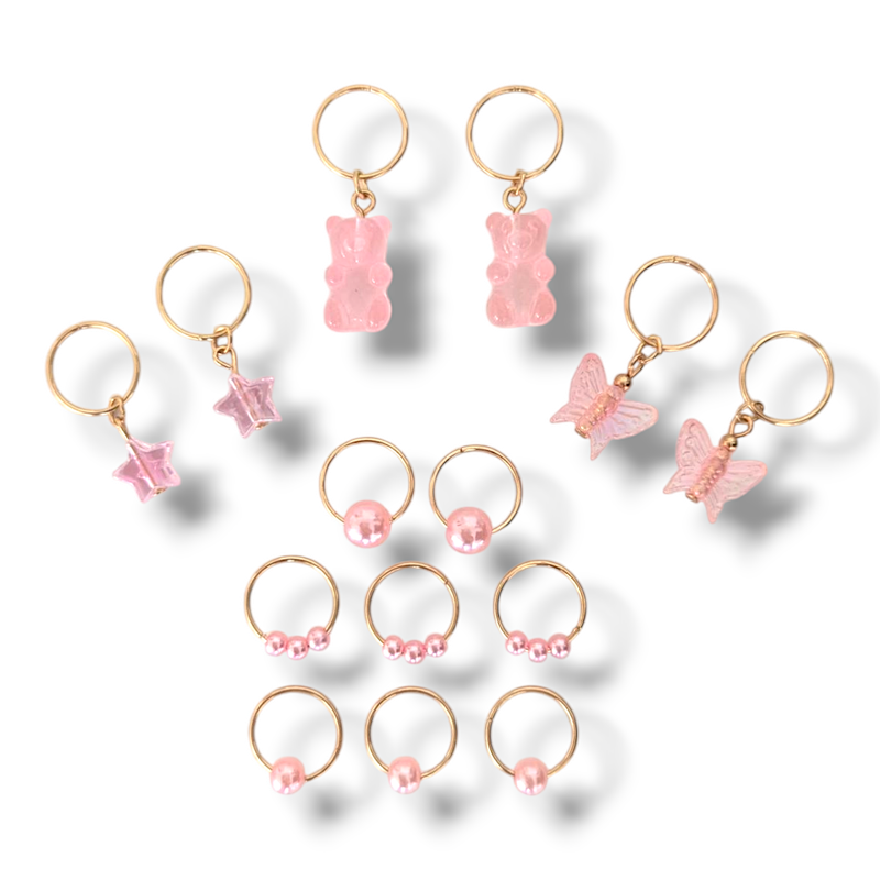 Hair Charms - Pink
