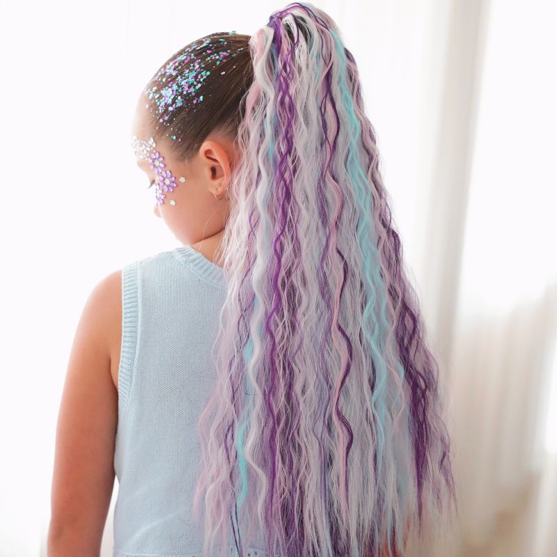 Mermaid Waves Hair Extension - Frosted Lilac