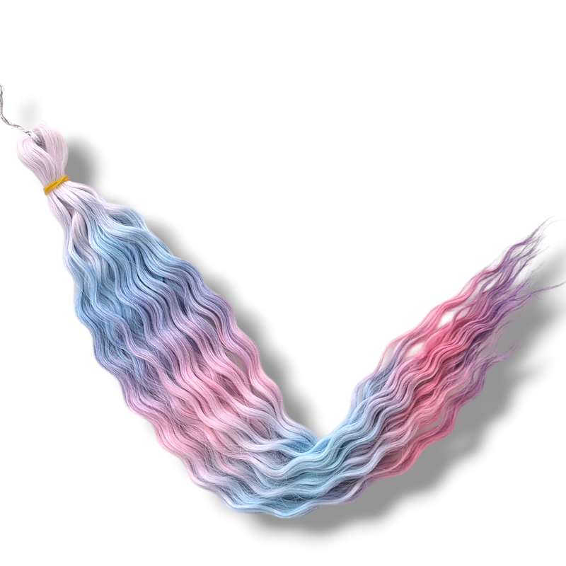 Mermaid Waves Braiding Hair - Candy Floss