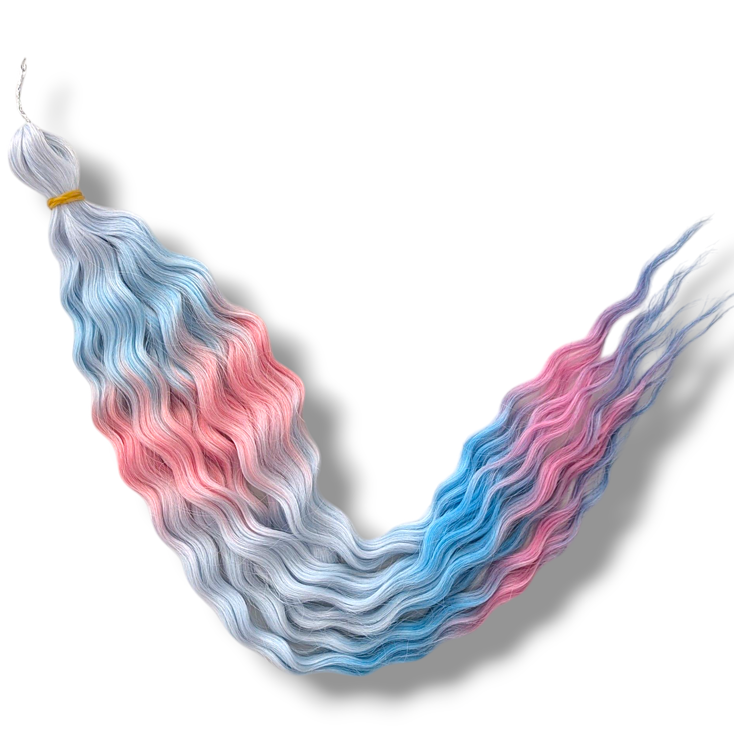Mermaid Waves Braiding Hair - Peach Swirl