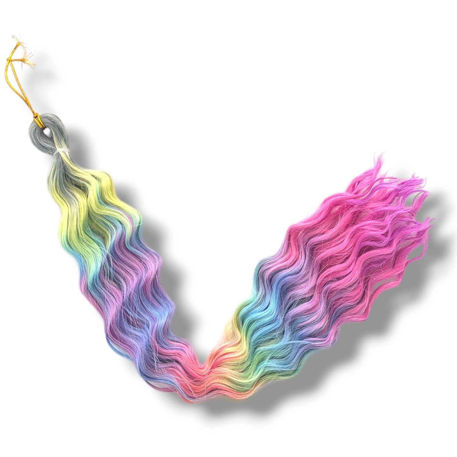 Mermaid Waves Braiding Hair - Rainbow