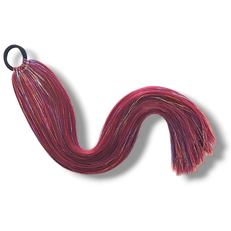 Mermaid Hair Extension - Maroon Sparkle