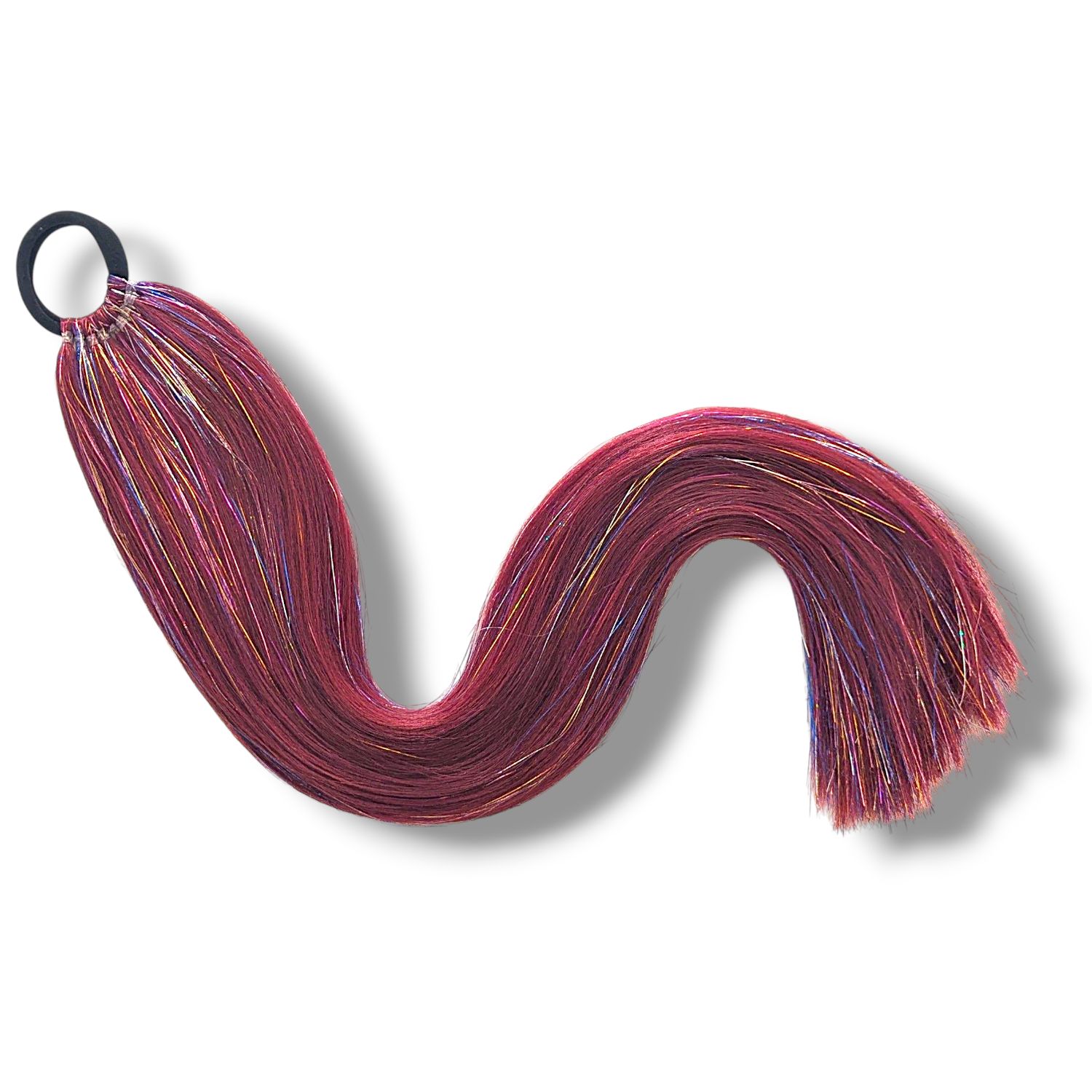 Mermaid Hair Extension - Maroon Sparkle
