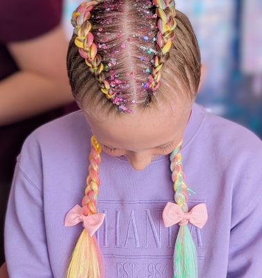 Mermaid Braiding Hair - Pink Lemonade