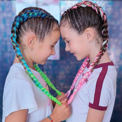 Mermaid Braiding Hair - Lime