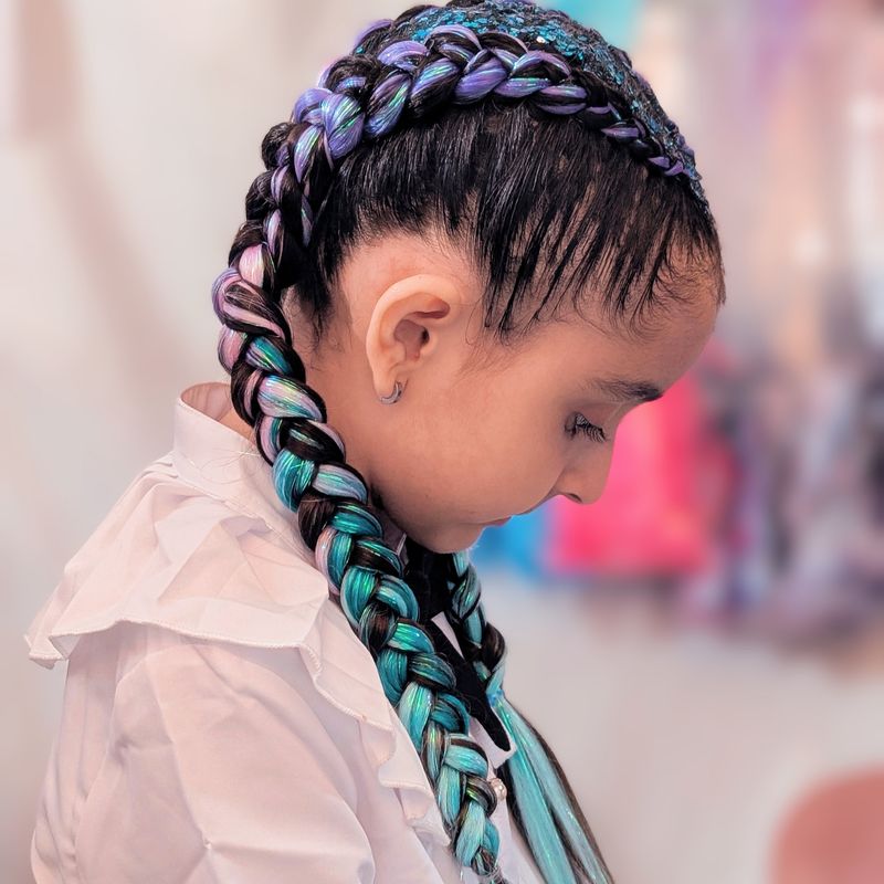 Mermaid Braiding Hair - Pearl