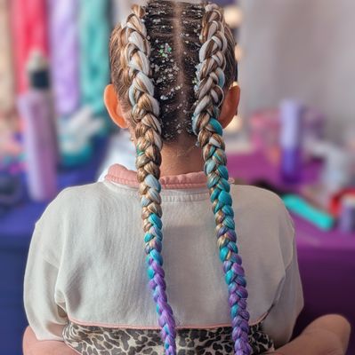 Mermaid Braiding Hair - Aurora