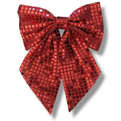 Large Christmas Hair Bow - Red