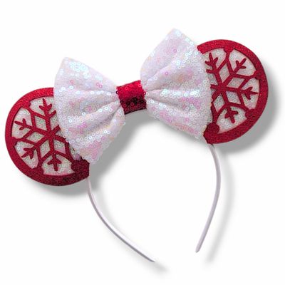 Christmas Red Snowflake Headband Christmas Red Snowflake Headband