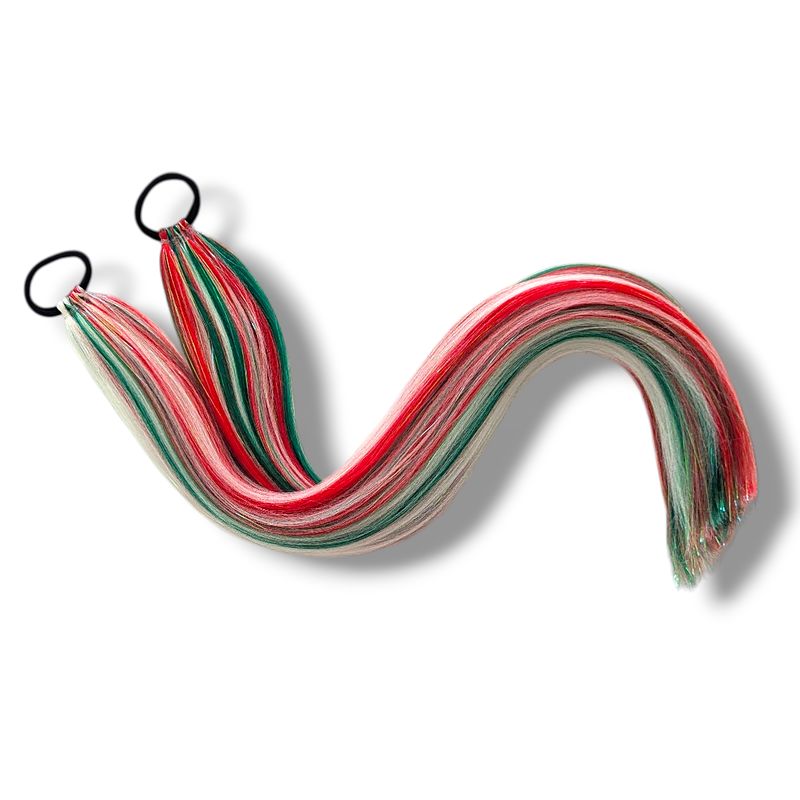 Merry Mermaid Piggy Tails extensions - Candy Swirl