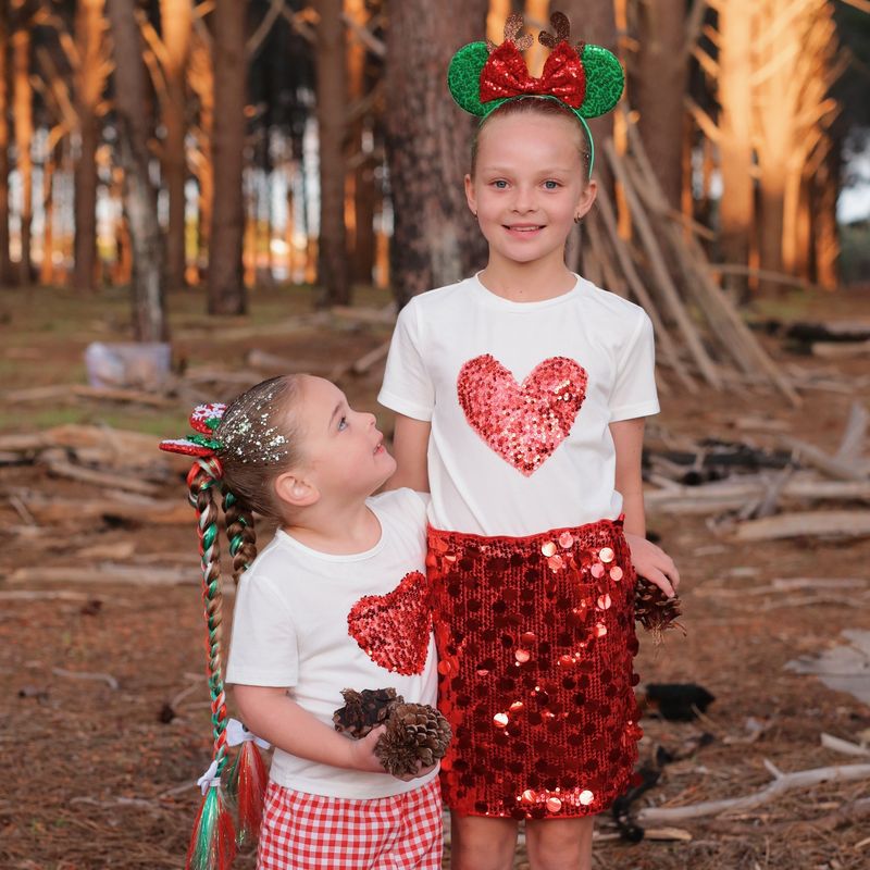 Christmas Bow Headband - Reindeer 