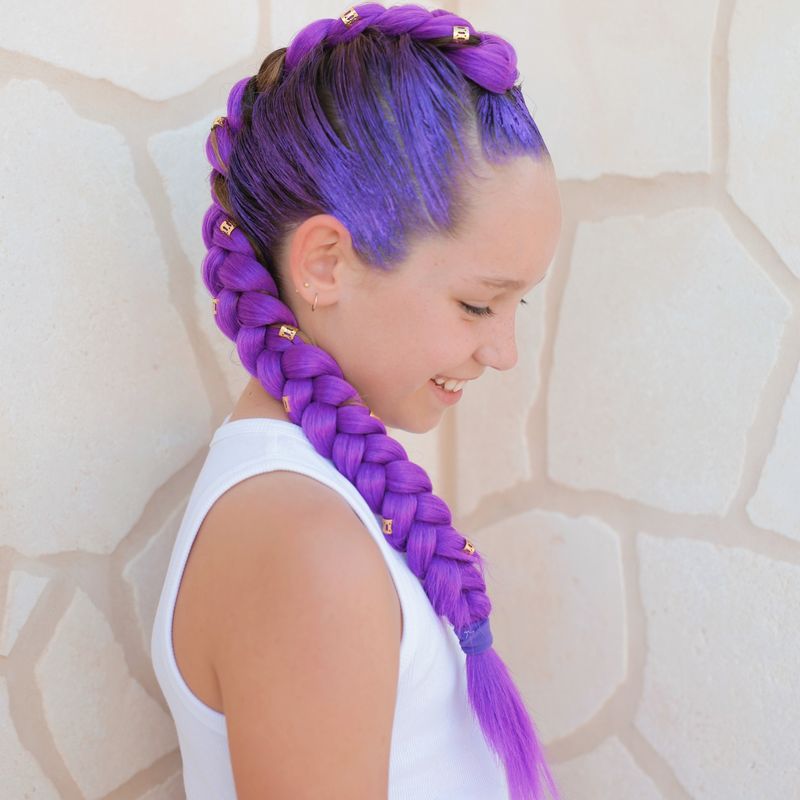 Colour Hair Wax - Purple Large