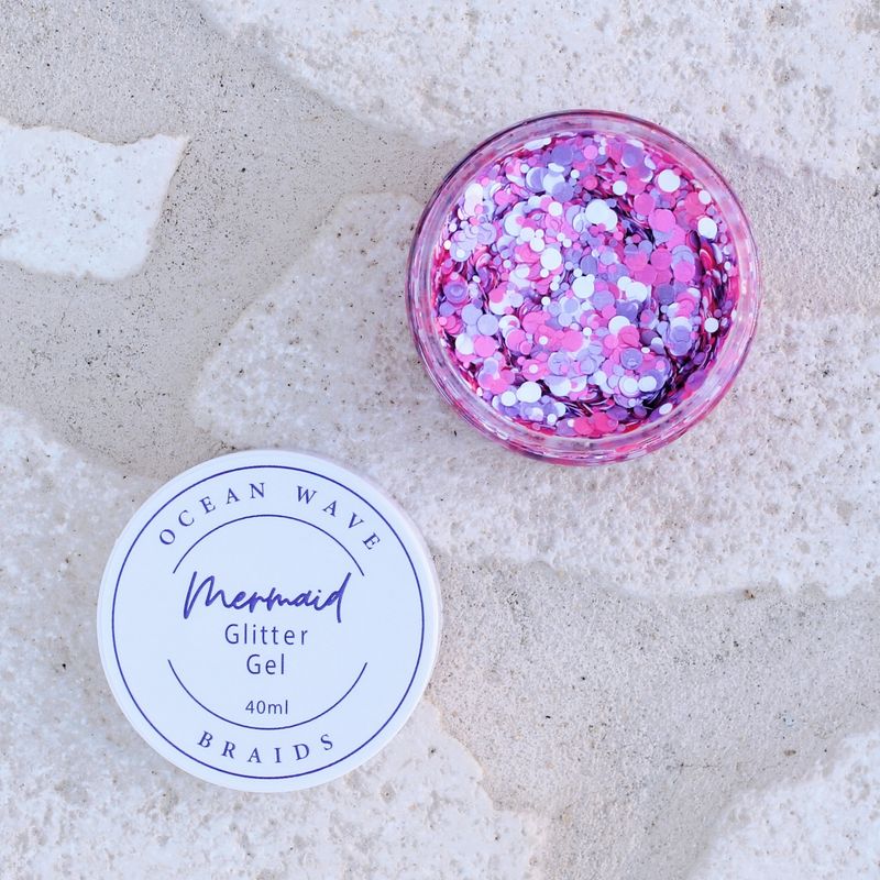 Mermaid Glitter Gel -  Purple Peony
