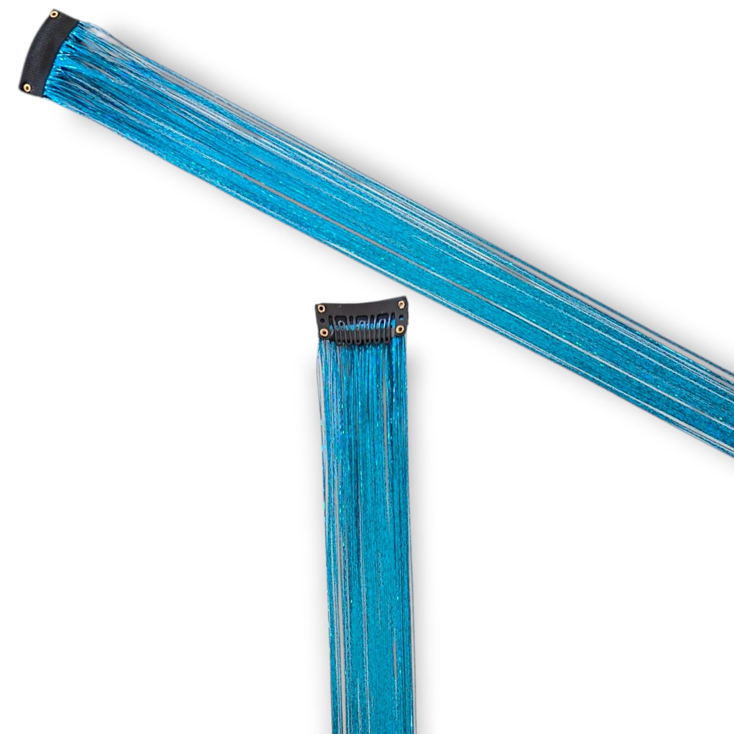 Clip in Hair Extension - Tinsel Ocean Blue