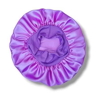 Kids Silky Hair Bonnet - Violet