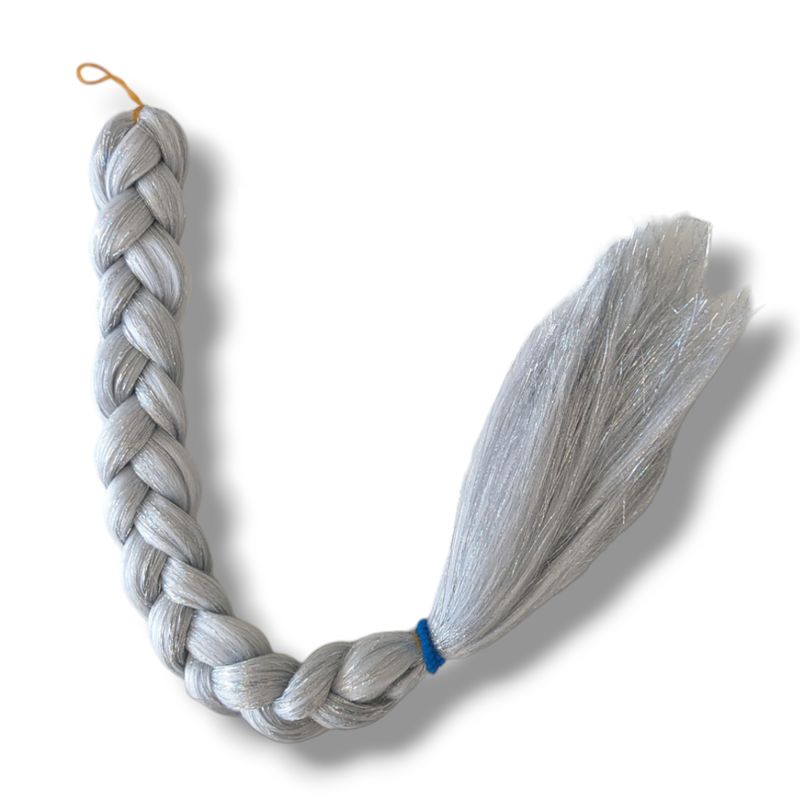 Mermaid Braiding Hair - Silver