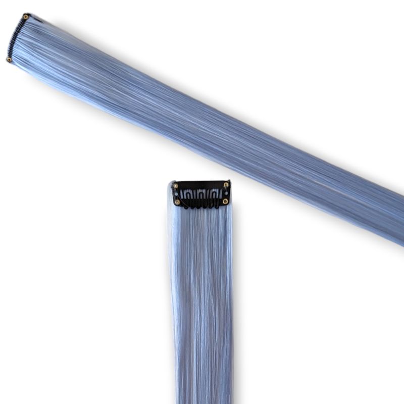 Clip in Hair Extension - Baby Blue