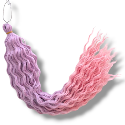 Mermaid Waves Braiding Hair - Candy Pink (Ombre)