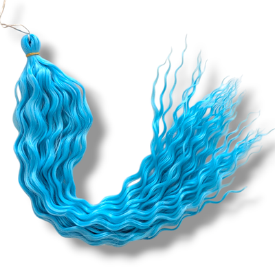 Mermaid Waves Braiding Hair - Ocean Blue