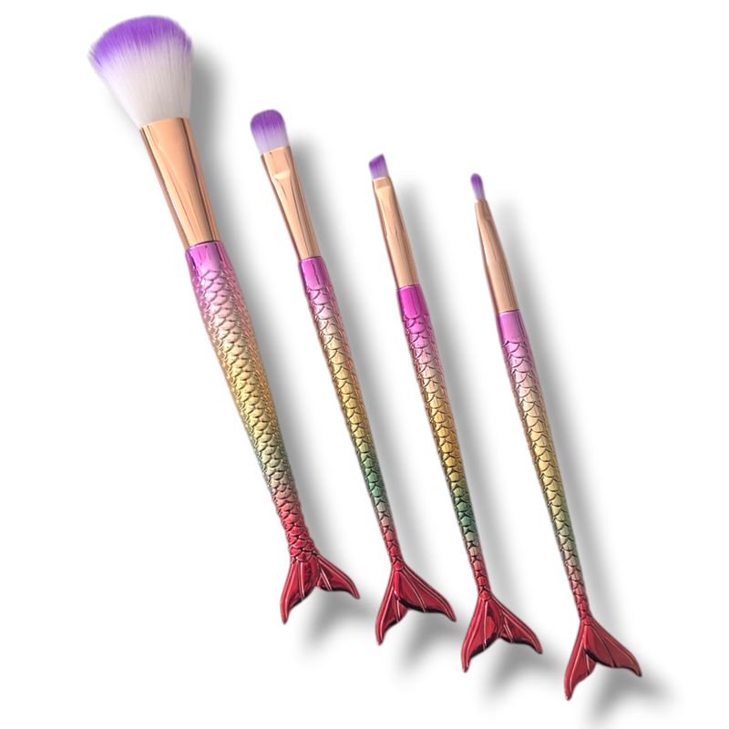 Mermaid Tail Glitter Gel Brush set - Rainbow