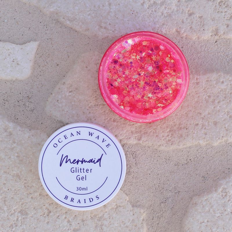 Mermaid Glitter Gel - Coral