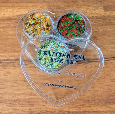Glitter Gel Heart set - Reindeer Magic