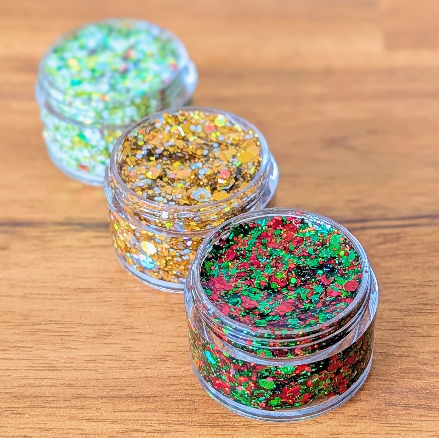 Glitter Gel Heart set - Reindeer Magic