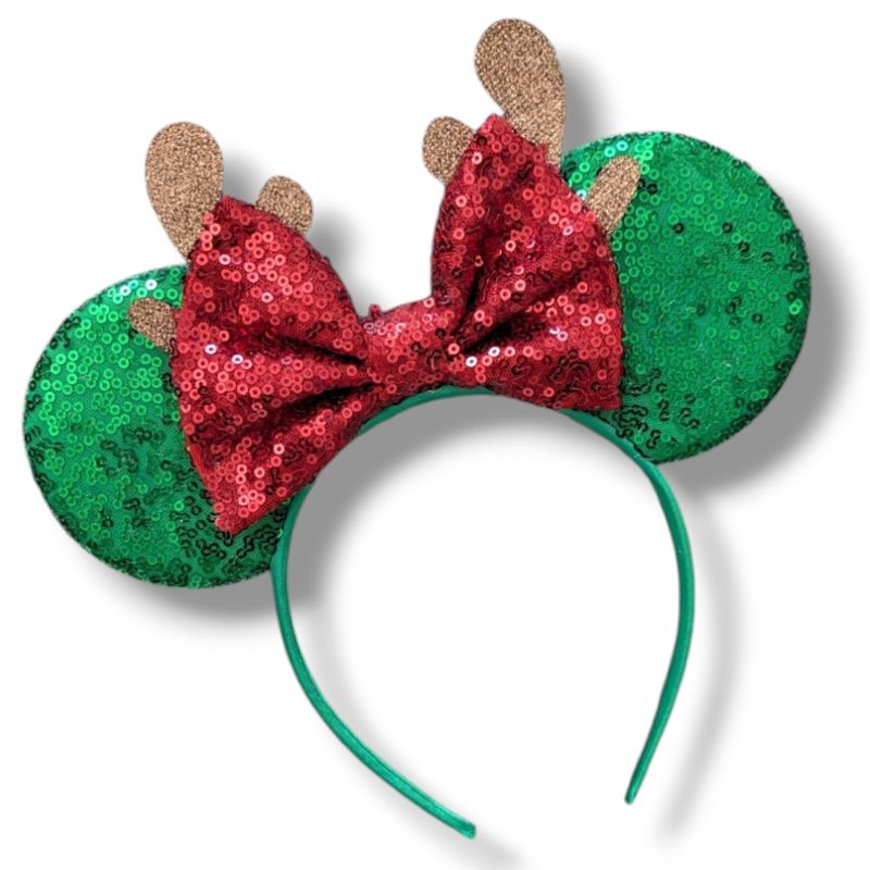 Christmas Bow Headband - Reindeer 