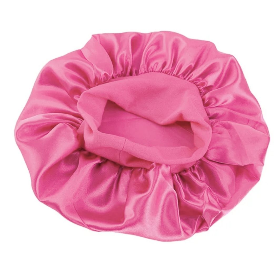 Kids Silky Hair Bonnet - Fairy Pink