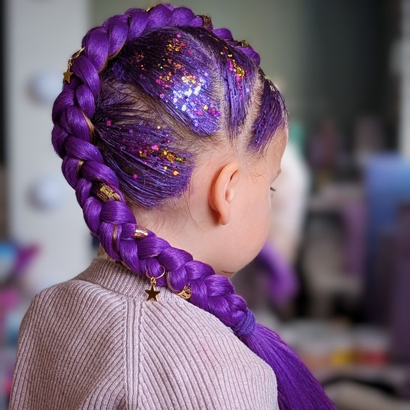 Mermaid Braiding Hair - Rumi Purple