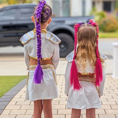 Piggy Tail Hair Extensions - Mira Pink