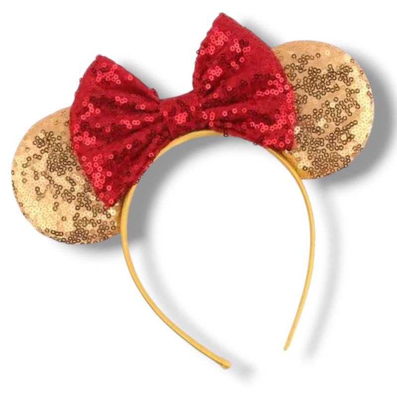 Sequin headband - Red Bow