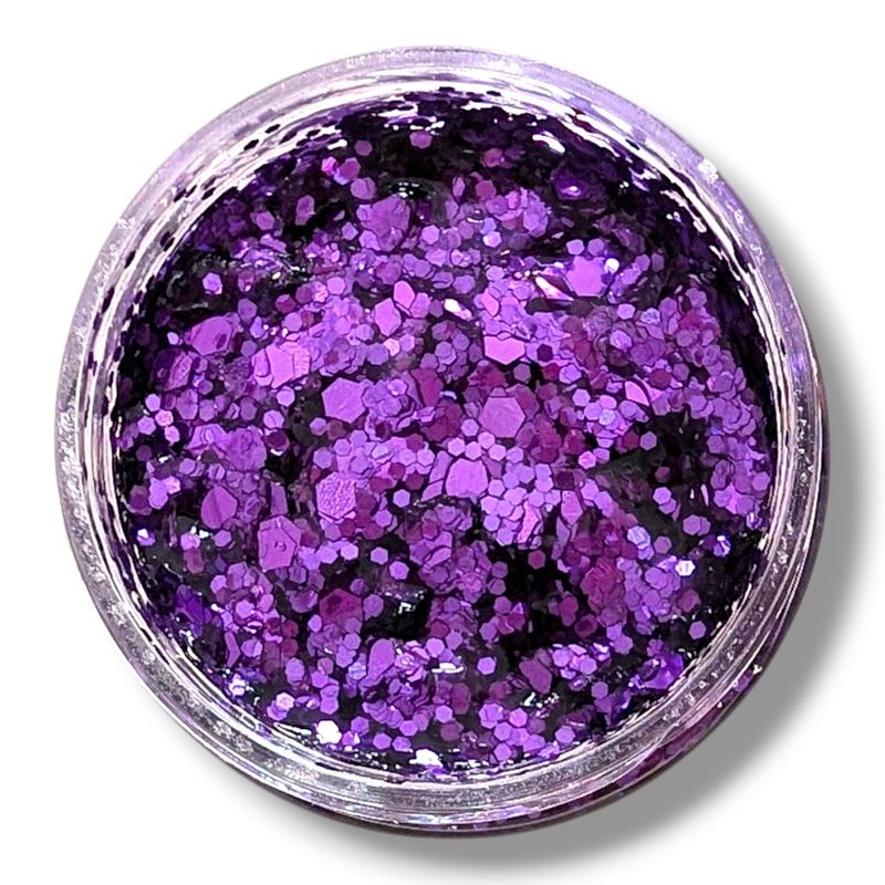 Mermaid Glitter Gel - Midnight Purple