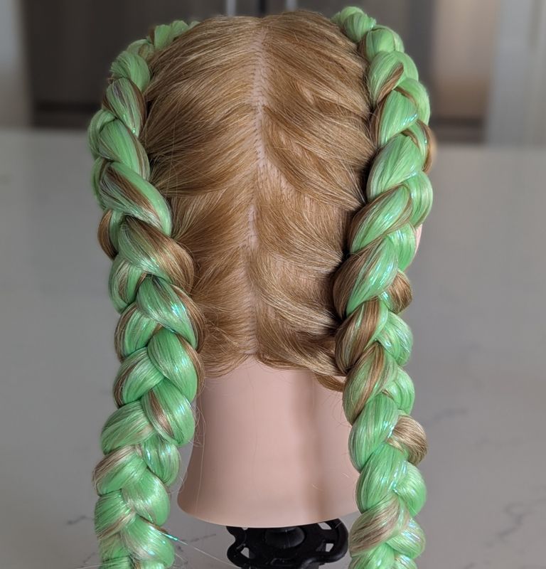 Mermaid Braiding Hair - Lime