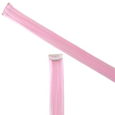 Clip in Hair Extension - Light Pink (White Clip) Clip in Hair Extension - Light Pink (White Clip)