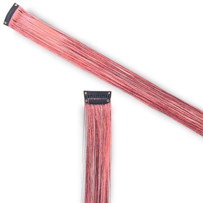 Clip in Hair Extension - Tinsel Rose Gold