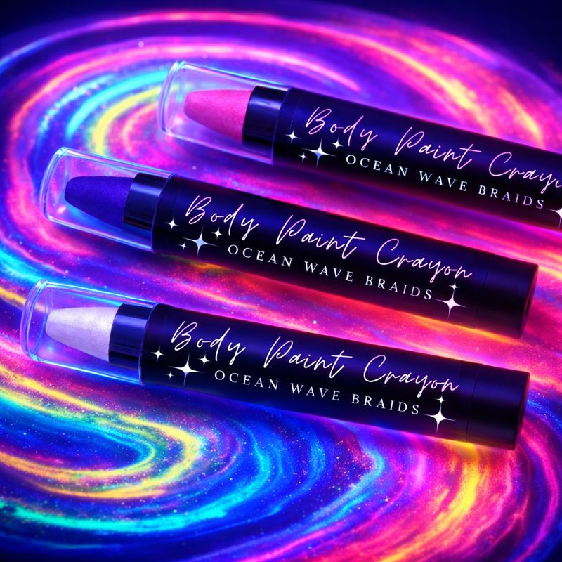 Body Paint Crayons - Set of 3