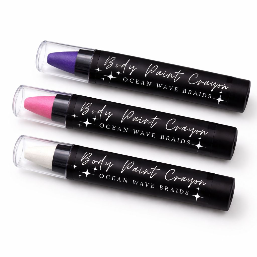 UV Body Paint Crayons - Set of 3