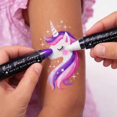 Body Paint Crayons - Set of 3