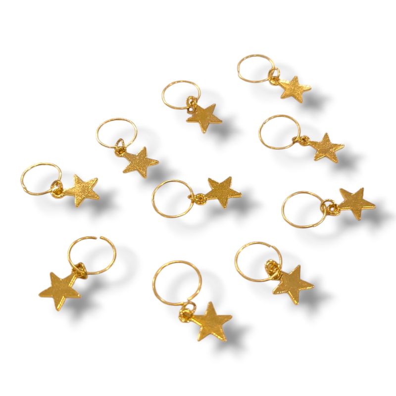 Gold Star Hair Charms