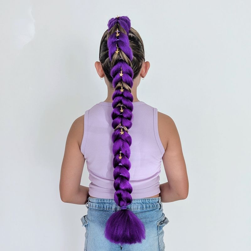 Tie-In Dragon Braid - Purple