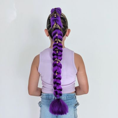 Tie-In Dragon Braid - Purple