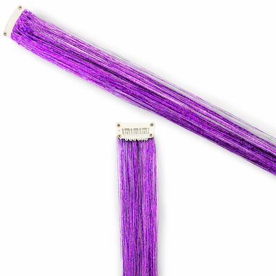 Clip in Hair Extension - Tinsel Fairy Aster (White Clip)