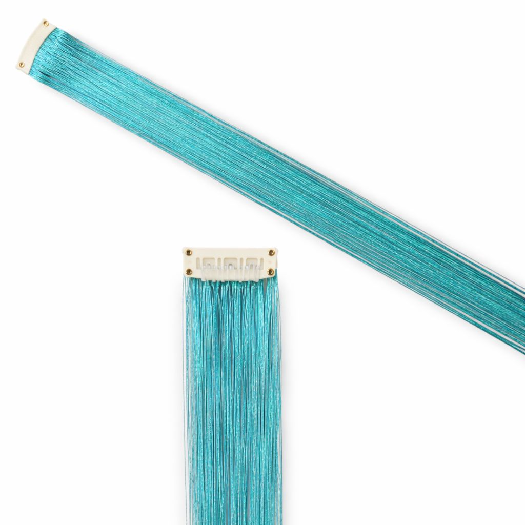 Clip in Hair Extension - Tinsel Fairy Bliss (White Clip)