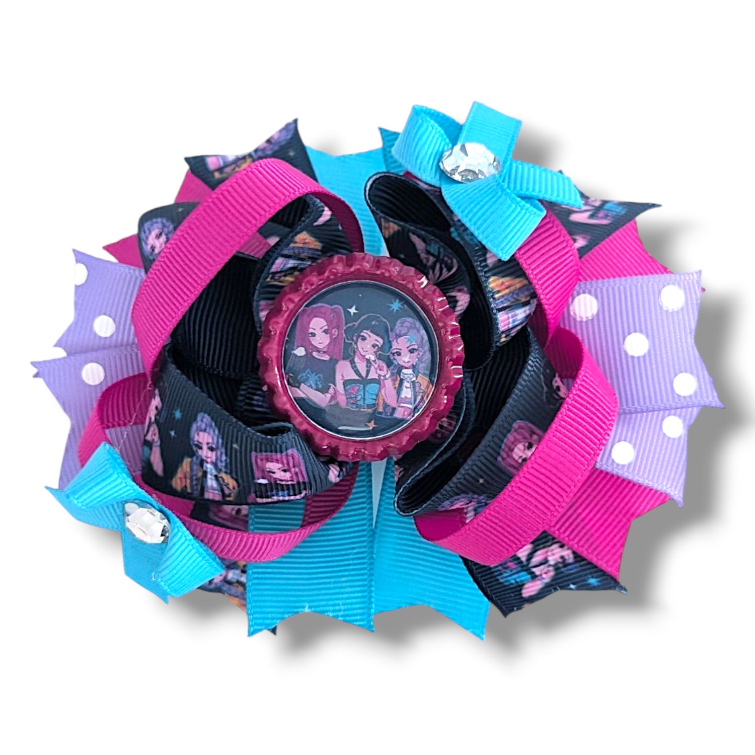 K-POP Hair Clip - Hot Pink