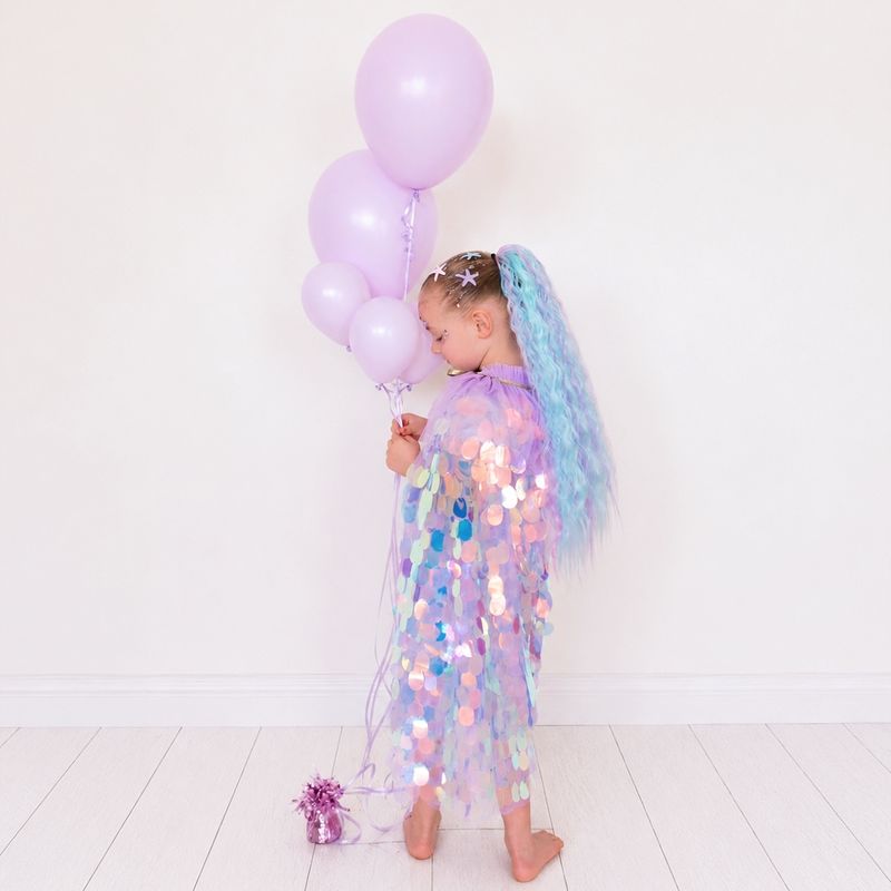 Mermaid Shimmer Sequin Cape - Lilac